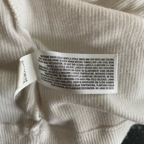 Stretchy white tank top with neon “Key West” and flamingo, size Large - Picture 5 of 7